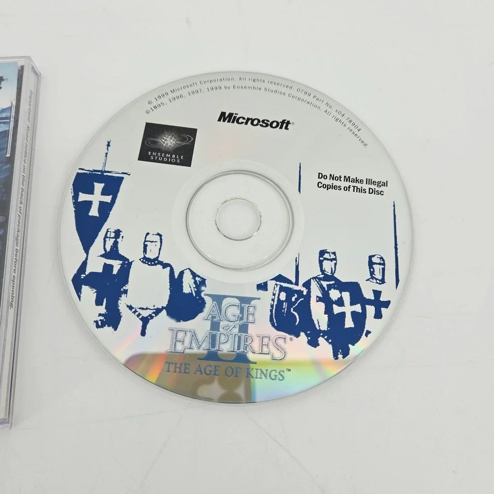 Microsoft Age of Empires II The Age of Kings PC CD-ROM 1999 RTS Game Complete